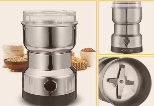 Moledor eléctrico de café y cereales